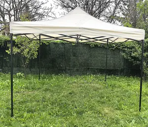 Cort Pavilion Gri 3x3m Pliabil   Design Modern si Solid 