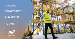 Manpower angajeaza URGENT Stivuitorist in Arad 