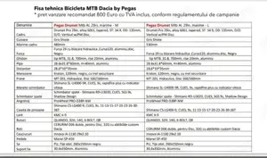 Vând bicicletă Pegas model DACIA noua - imagine 5
