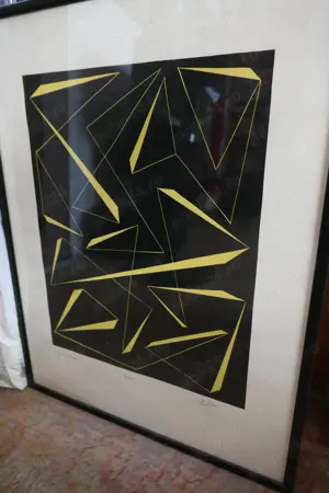 Sedje Hémon (1923 2011) Lucrari Abstracte Artist  Muzician  Pictor  Profesor - imagine 3