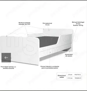 Pat pentru copii pana la 12 ani - imagine 2