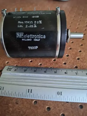 Potentiometru precizie profesional Hi Fi 10K liniar 10 ture Spectrol - imagine 2