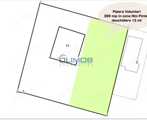 Teren de vânzare în Pipera – 389 mp în zona Niță Pintea