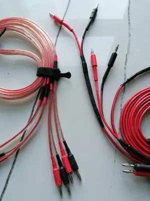 Cabluri boxe, difuzoare, conectori banana 4mm diverse lungimi si grosimi, 2,5-3mmp - 6mmp, noi, HiFi - imagine 6