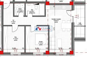 Vanzare apartament 3 camere bloc nou zona Eugen Ionescu Europa, Cluj-Napoca - imagine 3