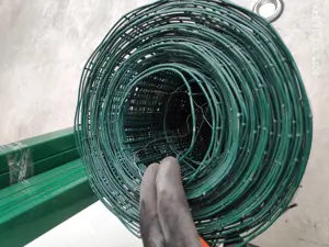 Gard din plasă de sârmă, cu 6 țevi rectangulare  - imagine 3