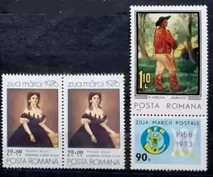 Lot timbre cu tematică  Activitate Poștală (1973 - 1986) - imagine 3