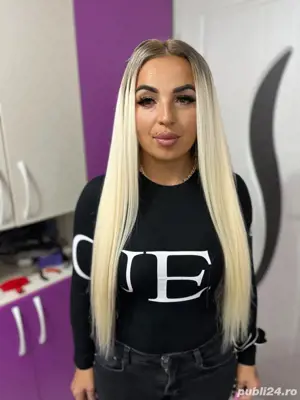 Extensii din par natural nanoring microring keratina tape in  - imagine 1