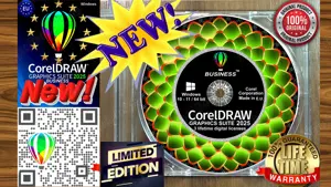 CorelDRAW Graphics Suite Business 2025 - 3 Lifetime licenses -Permanenta    SIGILAT