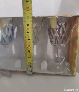 Set pahare cristal anii 1950 - imagine 4