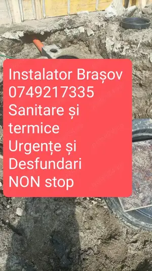 Instalator Brasov sanitare,termice,Urgente si Desfundari