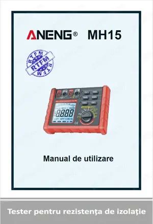 Aneng MH15 Tester pt. rezistenta de izolatie. Megohmetru + multimetru - imagine 3