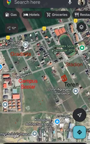Teren de vânzare  497 mp Campus Cumpana, Jud. Constanta