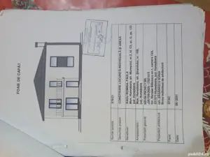 vând loc de casa cu proiect și fundație executată 