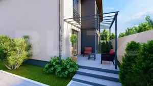 Duplex frumos, 3 dormitoare, 2 bai , 5 camere, 120mp utili, 400mp teren, GIROC