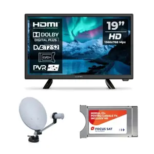 KIT TV satelit Camping 12V