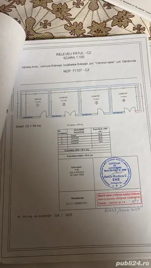 Pret 43.500 euro-vand casa in Branesti Dambovita,langa Sinaia, cu teren de 1000mp - imagine 2