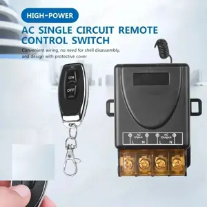 Releu receptor + telecomanda 7kw 220V 30A automatizari forta pompa apa iluminat