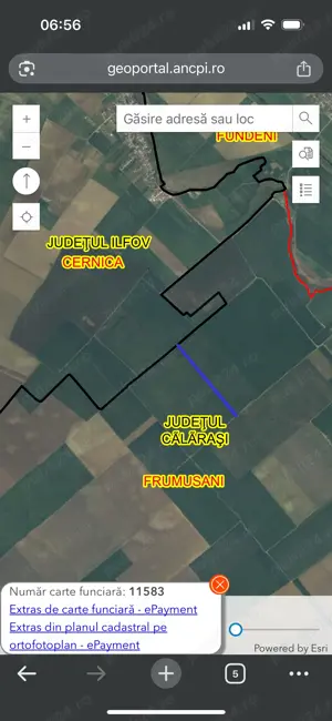 Teren extravilan Frumusani