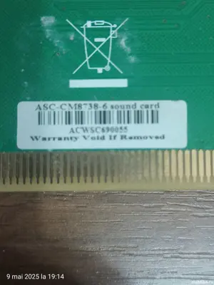 Vând placă sunet PCI Gembird 6 canale  - imagine 2