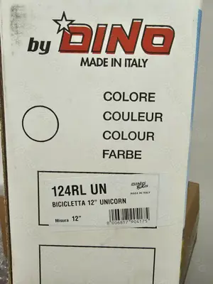 Bicicleta pentru copii Dino  12 "Unicorn - imagine 2