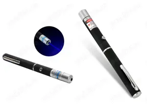 Laser Pointer nou albastru (violet)   rosu putere 5 mW 2 baterii AAA
