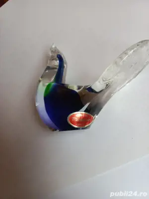 Pasăre sticlă Murano - imagine 3