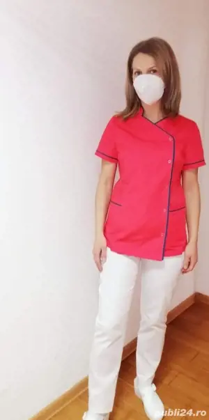 costum medical bluza medicala tunica pantaloni  - imagine 2