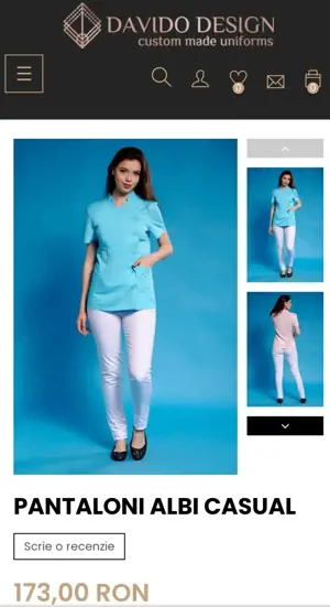 costum medical bluza medicala tunica pantaloni  - imagine 3