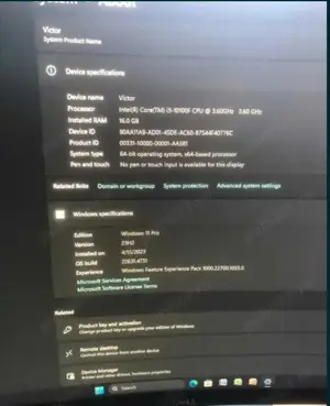 Desktop PCGaming, i3-10100F, 750 SSD, 16 gbDDR4, RadeonRX 550 4GB DDR5 - imagine 2