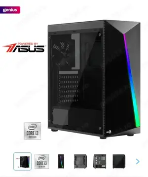 Desktop PCGaming, i3-10100F, 750 SSD, 16 gbDDR4, RadeonRX 550 4GB DDR5