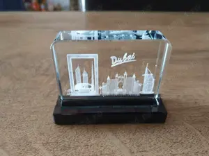 Decoratie mini Dubai cristal cu Atlantis | Perfect pentru cadou