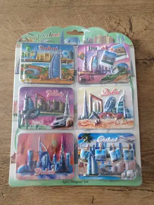 Set de 6 magneti din Dubai | Decoratie | Perfect pt cadou