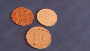 Vand lot 3 monede de colectie romanesti din 1900 toate,monede de 2,5 și 10 bani,stare foarte buna - imagine 3