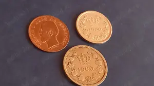 Vand lot 3 monede de colectie romanesti din 1900 toate,monede de 2,5 și 10 bani,stare foarte buna
