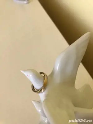 inel de logodna din aur cu diamant - imagine 3