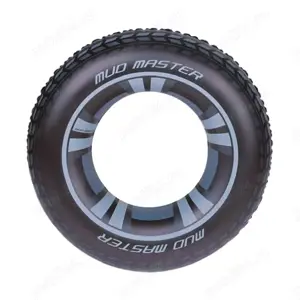 Colac gonflabil de inot 91 cm baie plaja anvelopa Bestway negru