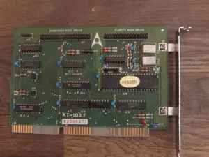 placa calculator pe slot ISA de tip controller fdd si hdd ISA 8 bit pentru platforme 8086 286 386