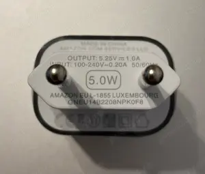 Incarcator Amazon nou, priza EU - usb, 5.25V 1A - 5.0 W - 44,99 lei - imagine 2