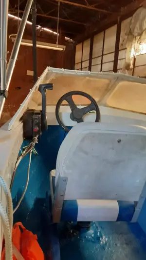 Vand barca cu motor 20HP din fibra - imagine 3