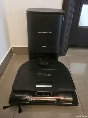 Aspirator robot Rowenta X-Plorer Serie 220+ RR9485WH, aspirator si mop, autonomie 120 min, recipient - imagine 1