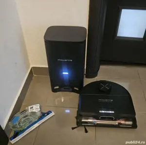 Aspirator robot Rowenta X-Plorer Serie 220+ RR9485WH, aspirator si mop, autonomie 120 min, recipient - imagine 4