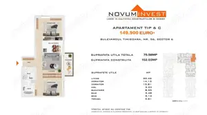 Apartament 3 Camere, Novum 56, Metrou Gorjului, Comision 0%,Proprietar