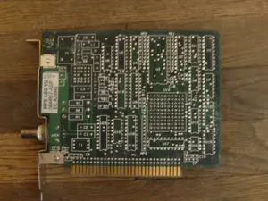  placa retea sau video pe slot ISA 8 bit pentru IBM 3270 cu mufa BNC pentru sisteme 8080 8086 - imagine 2