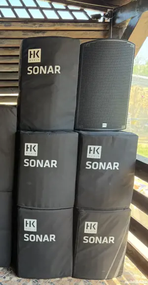 Coloana activa Bluetooth 15 zollHK Sonar 115 Xi, Sub 115 noi +huse transport  - imagine 4