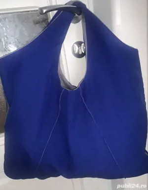 Geanta de umar Stephan Pelger albastru intens - imagine 2