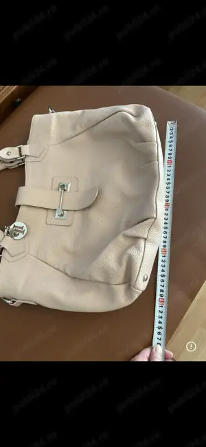 IL PASSO geanta marime medie din piele culoare NUD de dama  - imagine 4