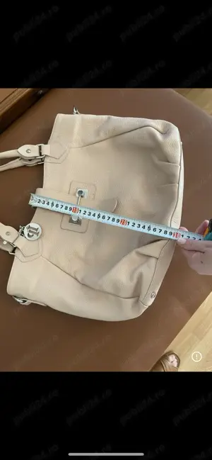 IL PASSO geanta marime medie din piele culoare NUD de dama  - imagine 5