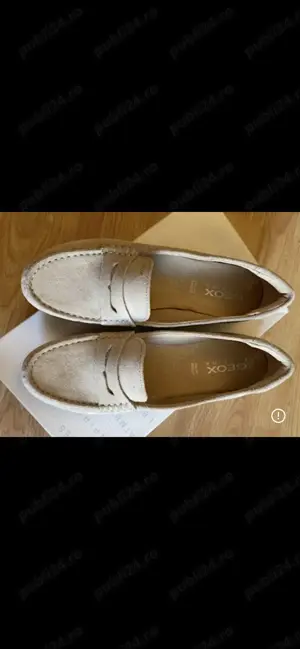 GEOX RESPIRA pantofi noi, de dama piele intoarsa, culoare NUD  BEJ 