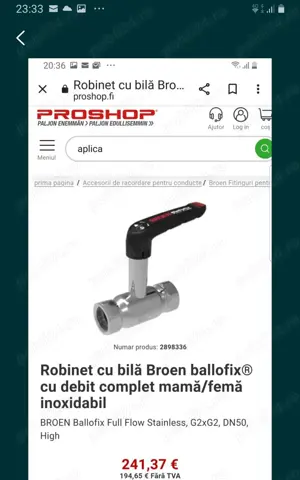 Robinet cu bila Broen
